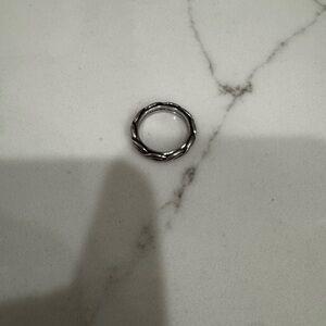Silver Twisted Ring - 7.5